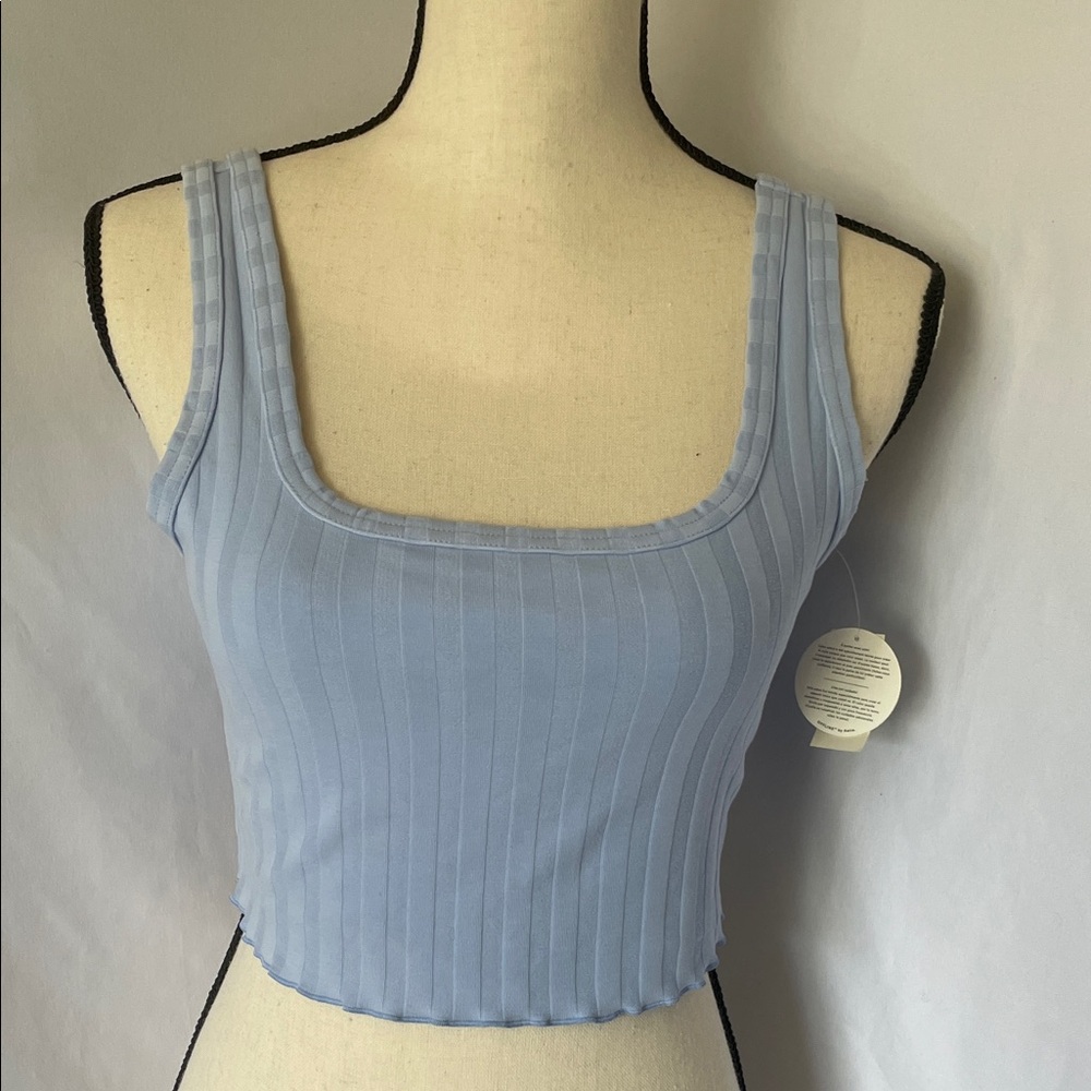 Aerie‎ Sky Blue Ribbed Tank Top